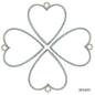 Diy Metal Imitation 1Pcs Silver Heart JRDA09