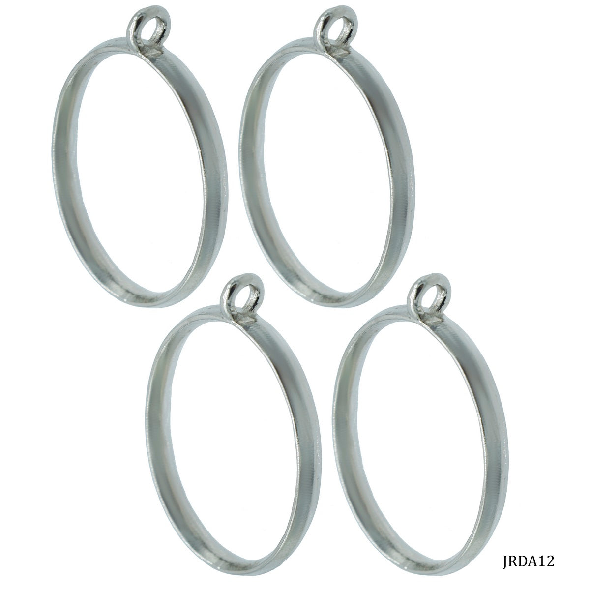 Diy Metal Imitation 1Pcs Silver Ovel JRDA12