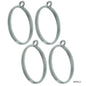 Diy Metal Imitation 1Pcs Silver Ovel JRDA12