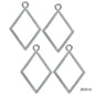 Diy Metal Imitation 1Pcs Silver Rhombus JRDA16
