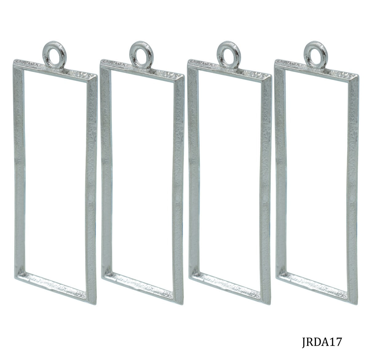 Diy Metal Imitation 1Pcs Silver Rectangle JRDA17