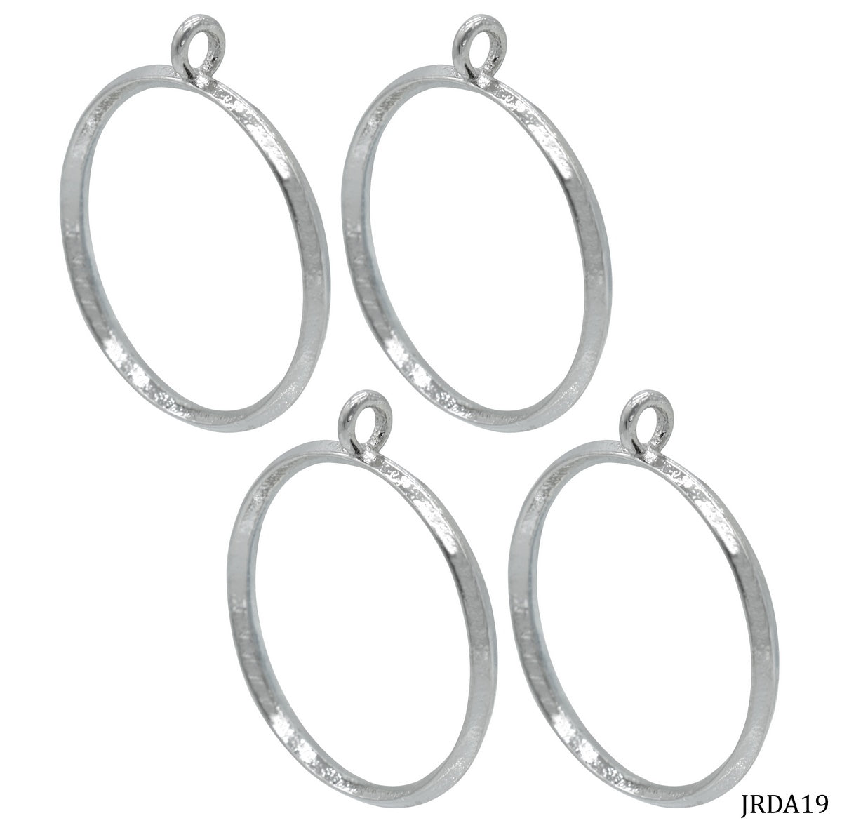 Diy Metal Imitation 1Pcs Silver Round Big JRDA19