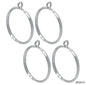 Diy Metal Imitation 1Pcs Silver Round Big JRDA19