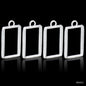 Diy Metal Imitation 1Pcs Silver Rectangle S JRDA22