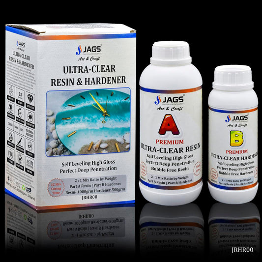 Ultra Clear Set Resin 1000Gms Hardner 500Gms JRHR00