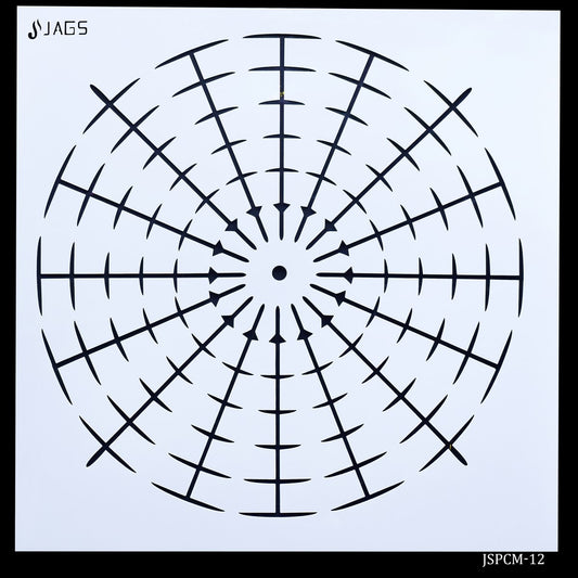 Jags Stencil Number Placement 12 Inch JSPCM-12