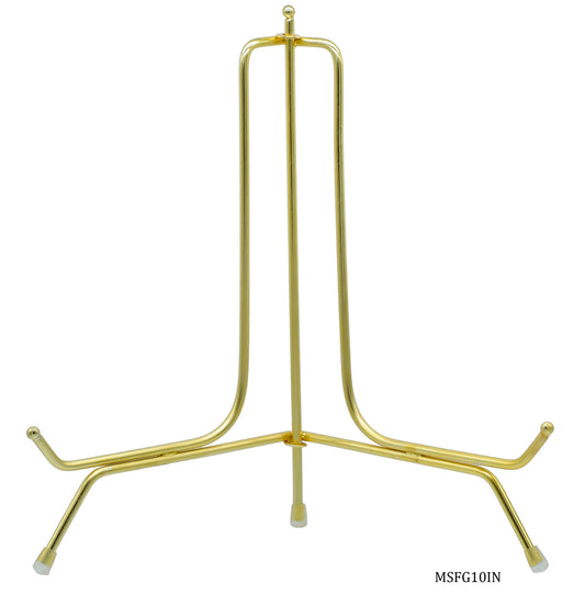 Metal Stand Folding Gold 10 Inch MSFG10IN