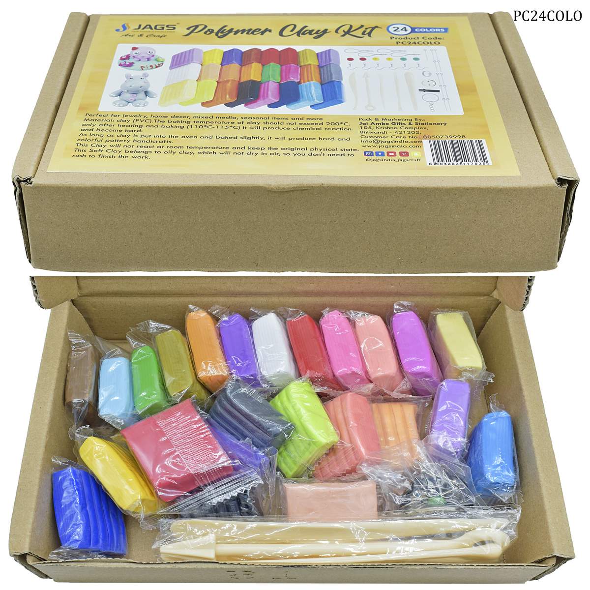 Polymer Clay 24 Colour PC24COLO