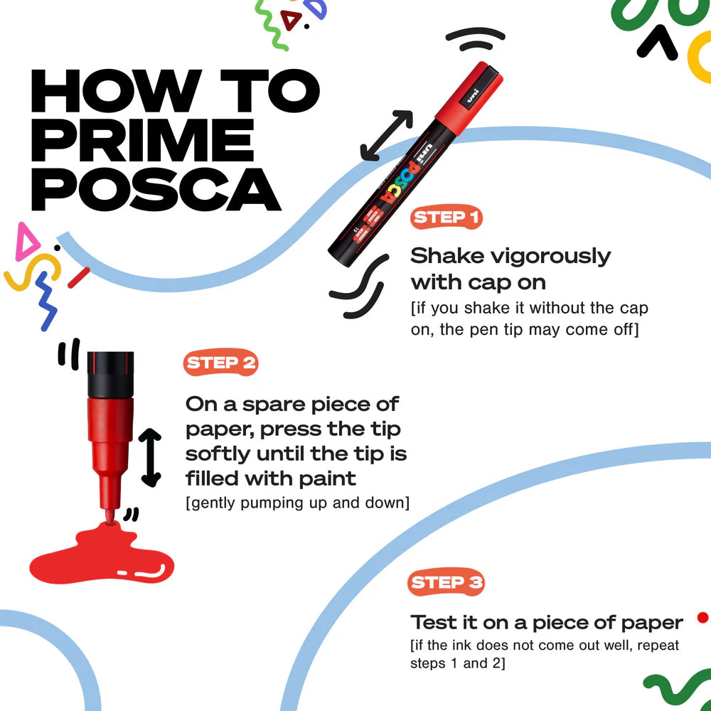 uni® POSCA® PC-5M Water-Based Paint Markers (8 Pack)