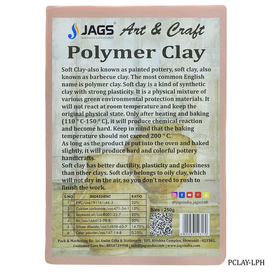 Polymer Clay 250gm Light Peach PCLAY-LPH