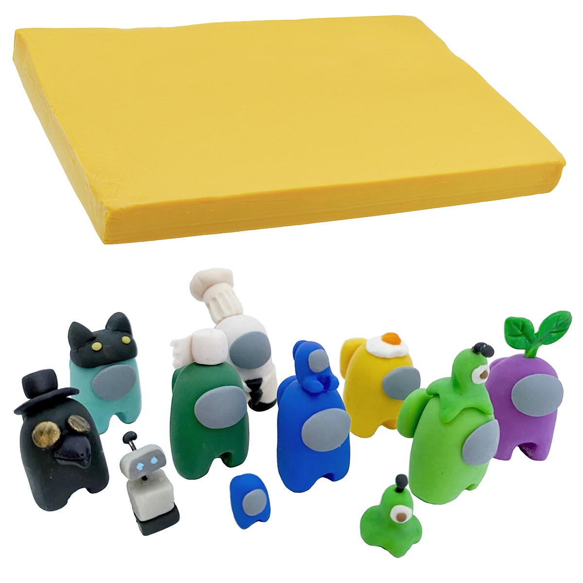 Polymer Clay 250gm Mango Yellow Color PCLAY-MYW