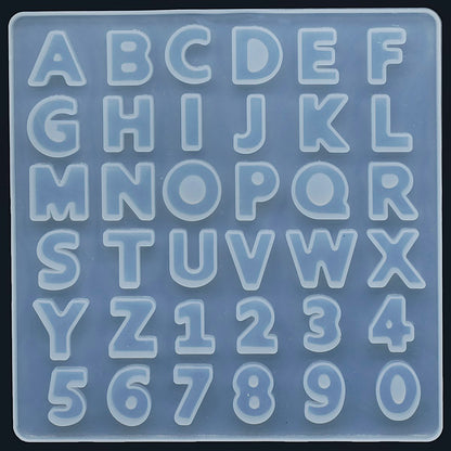 Silicone Mould AToZ And 0To9 36 Small SMABCDSS