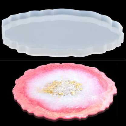 Silicone Mould Agate Plate Design 10 Inch SMAP10IN