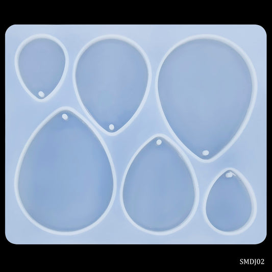 Silicone Mould Diy Jewelry Locket Pendant Drop Shape SMDJ02