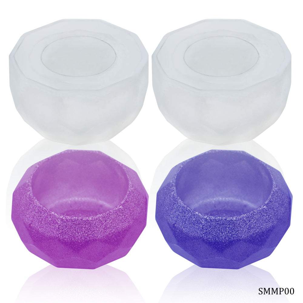 Silicone Mould Mini Pot Diamond Shape 2 Pcs SMMP00