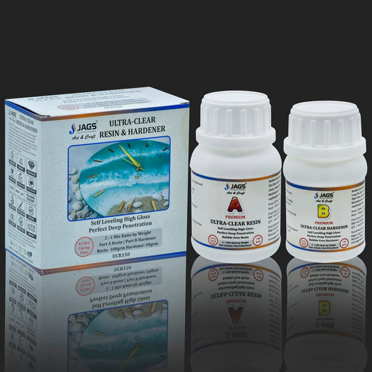 Ultra Clear Set Resin 100Gms Hardener 50Gms UCR150
