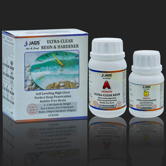 Ultra Clear Set Resin 200Gms Hardener 100Gms UCR300