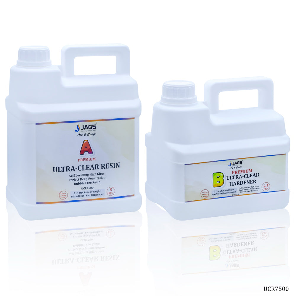 Ultra Clear Set Resin 5KGS Hardener 2.5KGS UCR7500