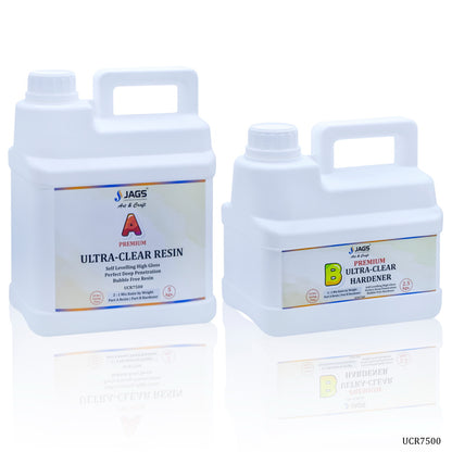 Ultra Clear Set Resin 5KGS Hardener 2.5KGS UCR7500
