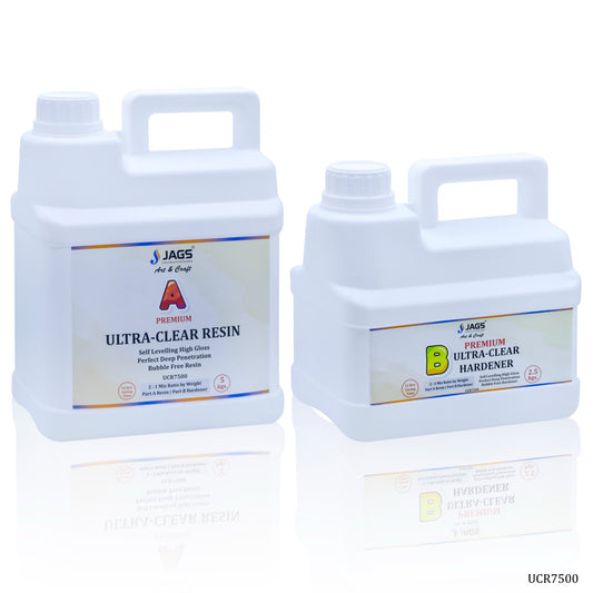 Ultra Clear Set Resin 5KGS Hardener 2.5KGS UCR7500