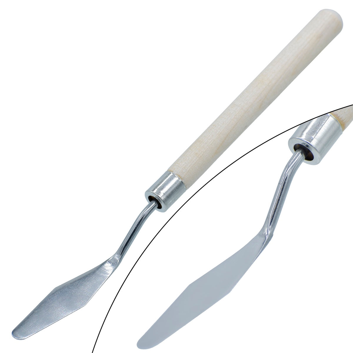 Painting Knife Wooden Handle 1Pcs Y811-2
