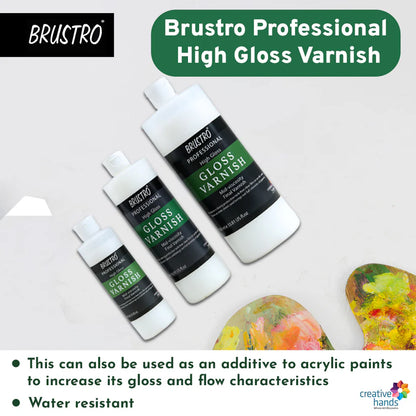 Brustro Artist's Varnish  High Gloss Finish 1000ml