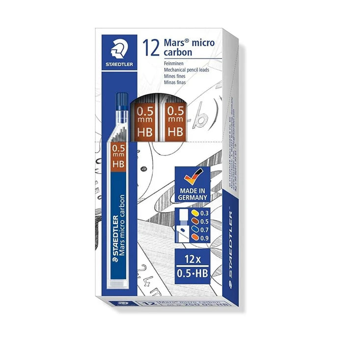 STAEDTLER PENCIL LEAD 250 0.5MM HB