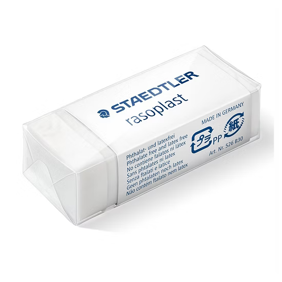 STAEDTLER 526 B30 RASOPLAST ERASER REGULAR