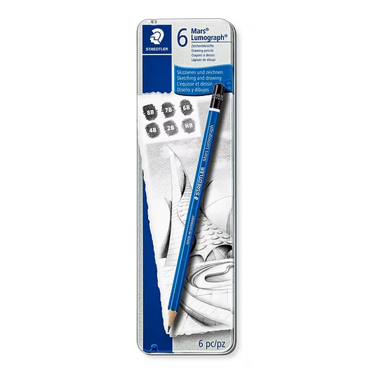STAEDTLER MARS LUMOGRAPH DRAWING PENCIL SETS 6 100G6