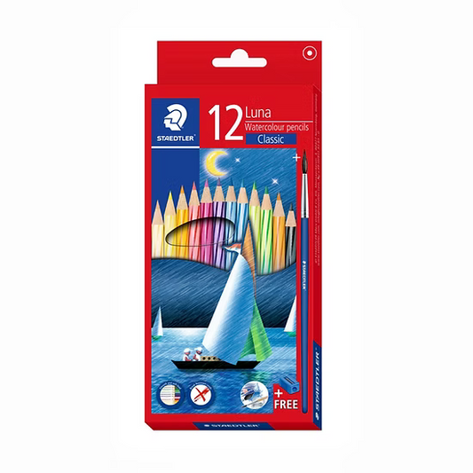 STAEDTLER LUNA CLASSIC AQUARELL PENCIL COLOUR SET OF 12-13710C12